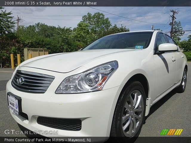 2008 Infiniti G 35 x Sedan in Ivory Pearl White