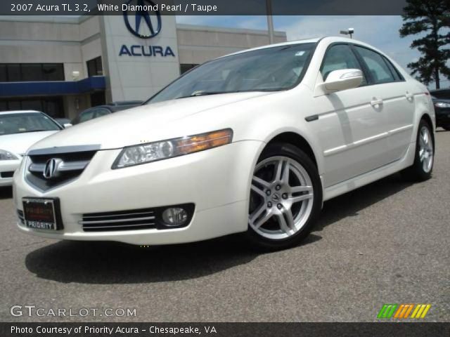 2007 Acura TL 3.2 in White Diamond Pearl