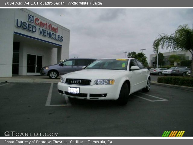 2004 Audi A4 1.8T quattro Sedan in Arctic White