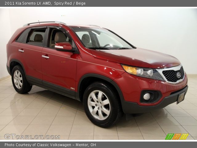 2011 Kia Sorento LX AWD in Spicy Red