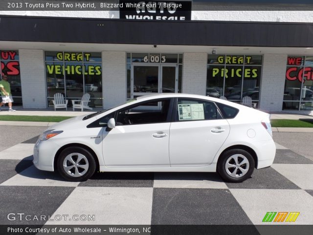 2013 Toyota Prius Two Hybrid in Blizzard White Pearl