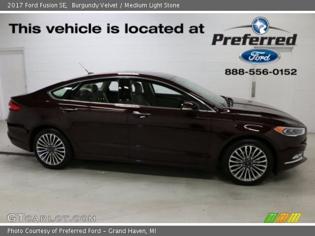 2017 Ford Fusion SE in Burgundy Velvet