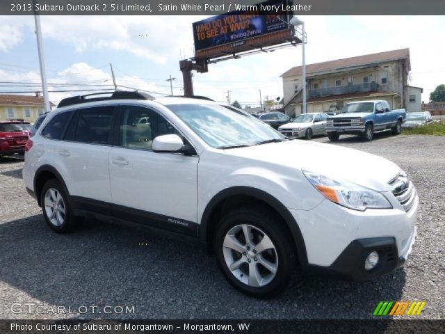 2013 Subaru Outback 2.5i Limited in Satin White Pearl