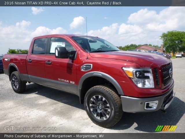 2016 Nissan TITAN XD PRO-4X Crew Cab 4x4 in Cayenne Red