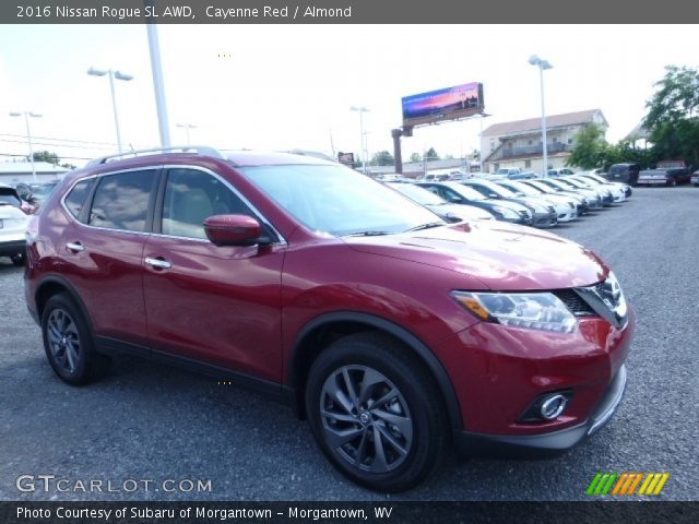 2016 Nissan Rogue SL AWD in Cayenne Red