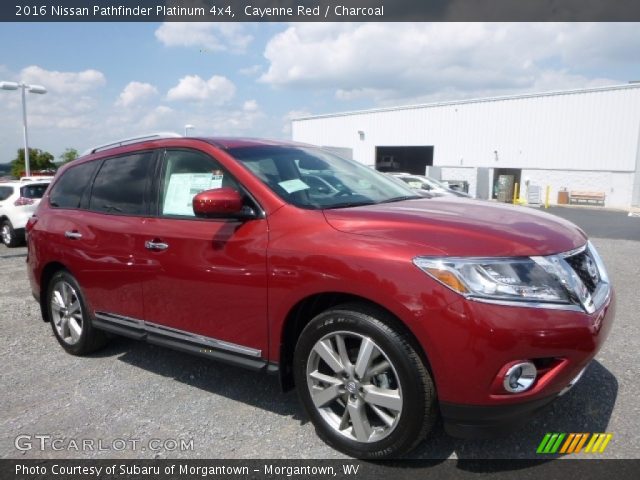 2016 Nissan Pathfinder Platinum 4x4 in Cayenne Red