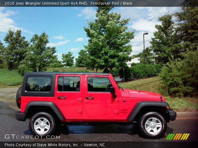 2016 Jeep Wrangler Unlimited Sport 4x4 RHD in Firecracker Red