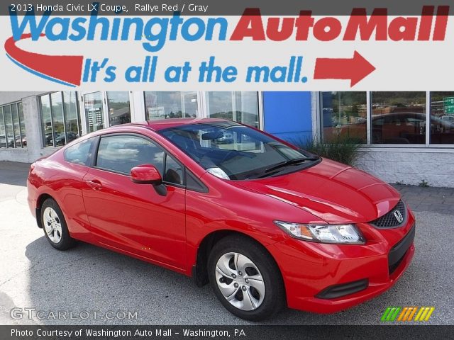 2013 Honda Civic LX Coupe in Rallye Red