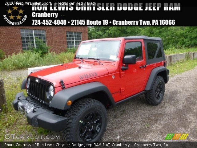 2016 Jeep Wrangler Sport in Firecracker Red