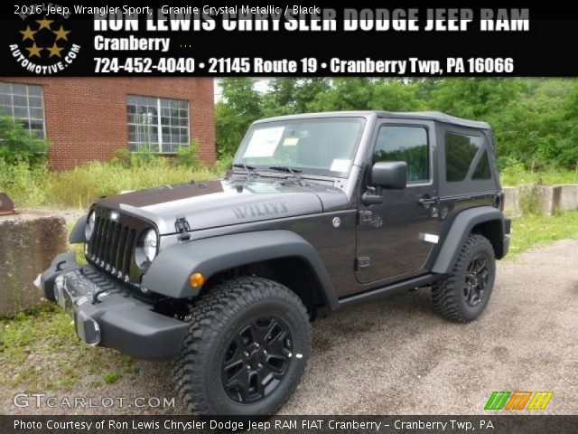 2016 Jeep Wrangler Sport in Granite Crystal Metallic