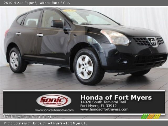 2010 Nissan Rogue S in Wicked Black