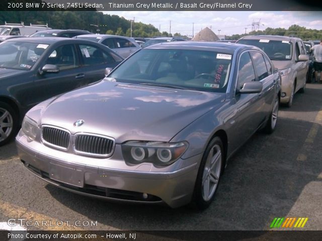 2005 BMW 7 Series 745Li Sedan in Titanium Grey Metallic