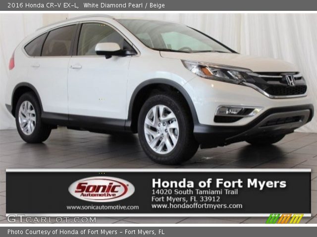 2016 Honda CR-V EX-L in White Diamond Pearl