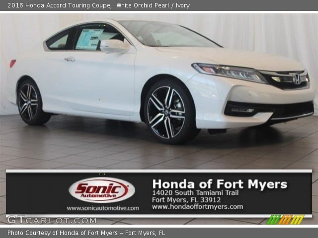 2016 Honda Accord Touring Coupe in White Orchid Pearl