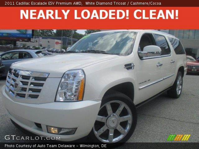 2011 Cadillac Escalade ESV Premium AWD in White Diamond Tricoat