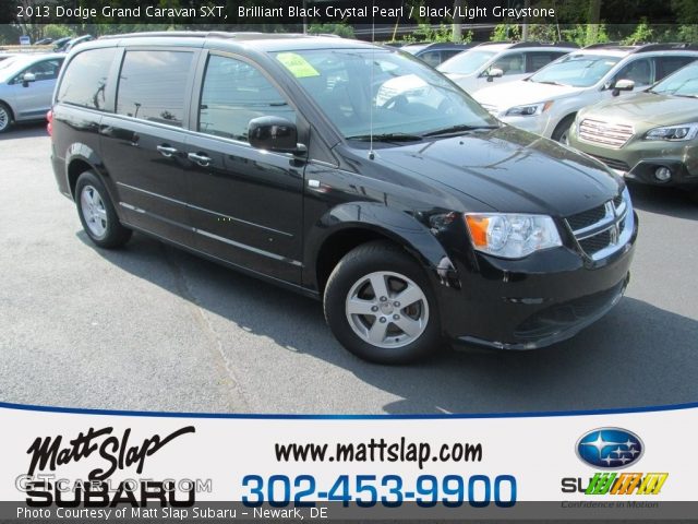 2013 Dodge Grand Caravan SXT in Brilliant Black Crystal Pearl