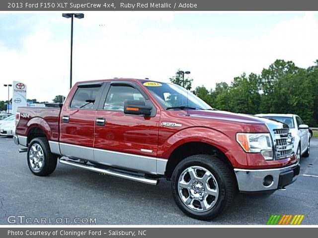 2013 Ford F150 XLT SuperCrew 4x4 in Ruby Red Metallic