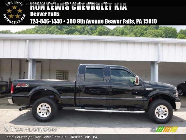 2007 Ford F250 Super Duty XLT Crew Cab 4x4 in Black
