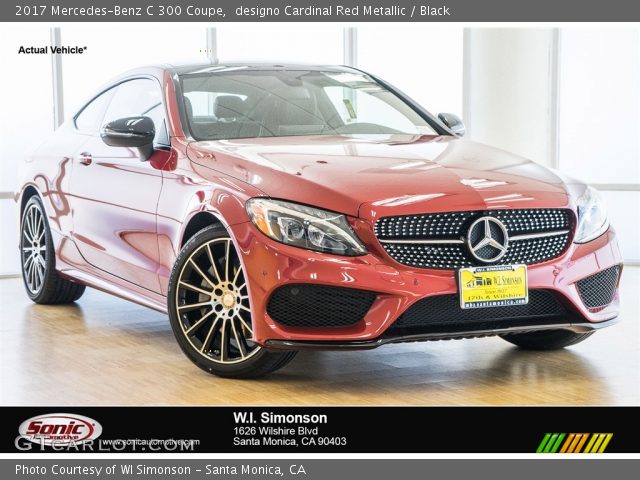 2017 Mercedes-Benz C 300 Coupe in designo Cardinal Red Metallic
