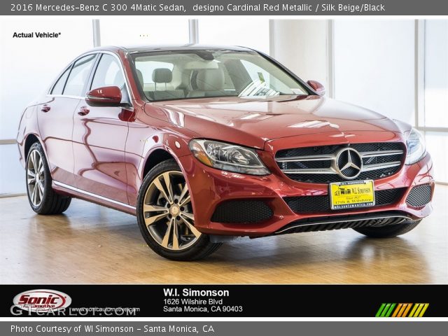 2016 Mercedes-Benz C 300 4Matic Sedan in designo Cardinal Red Metallic