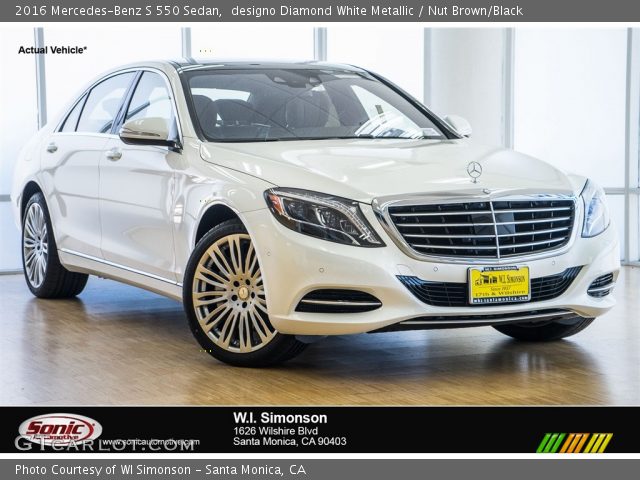 2016 Mercedes-Benz S 550 Sedan in designo Diamond White Metallic