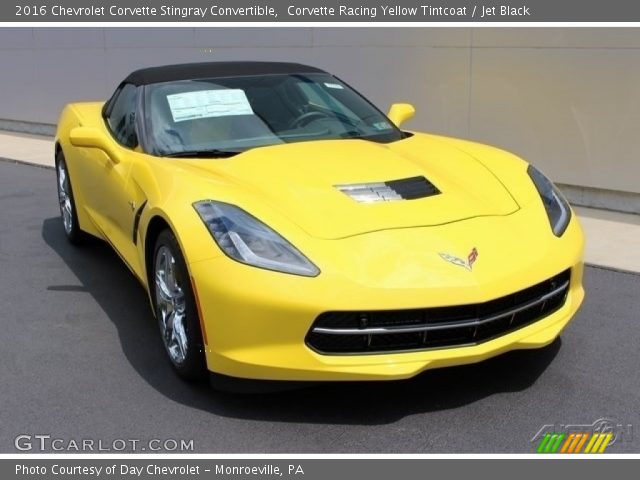 2016 Chevrolet Corvette Stingray Convertible in Corvette Racing Yellow Tintcoat