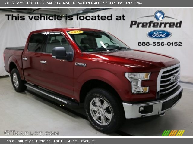 2015 Ford F150 XLT SuperCrew 4x4 in Ruby Red Metallic