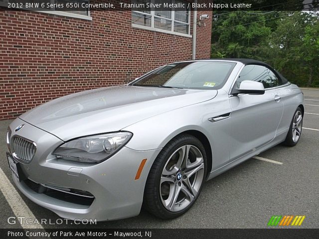 2012 BMW 6 Series 650i Convertible in Titanium Silver Metallic