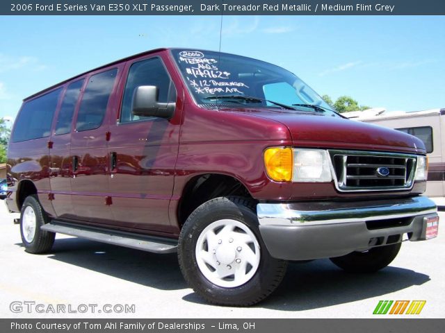2006 Ford E Series Van E350 XLT Passenger in Dark Toreador Red Metallic