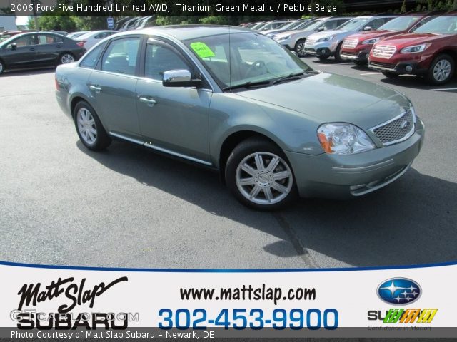 2006 Ford Five Hundred Limited AWD in Titanium Green Metallic