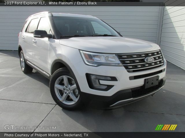 2017 Ford Explorer XLT in White Platinum