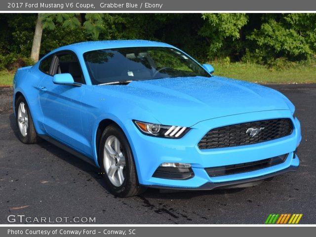 2017 Ford Mustang V6 Coupe in Grabber Blue