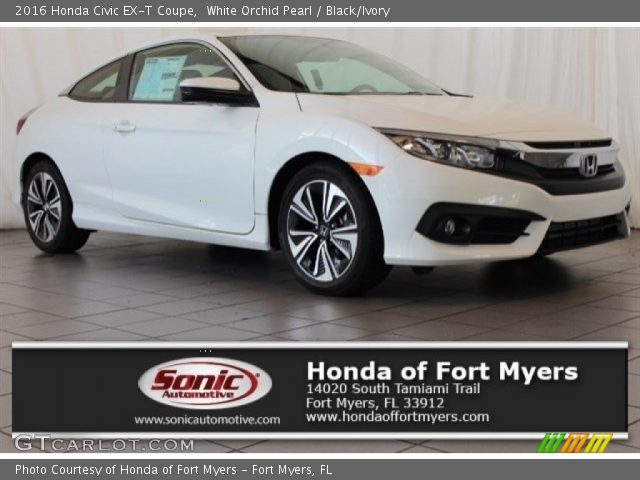 2016 Honda Civic EX-T Coupe in White Orchid Pearl