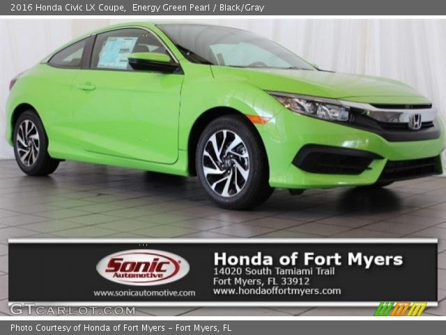2016 Honda Civic LX Coupe in Energy Green Pearl