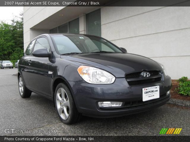 2007 Hyundai Accent SE Coupe in Charcoal Gray