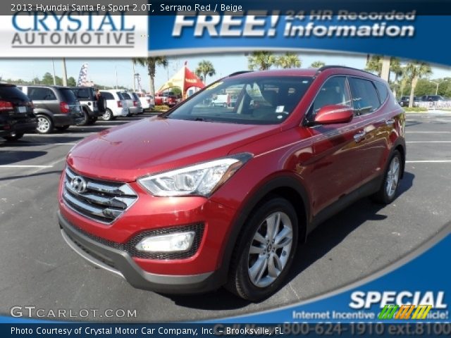 2013 Hyundai Santa Fe Sport 2.0T in Serrano Red