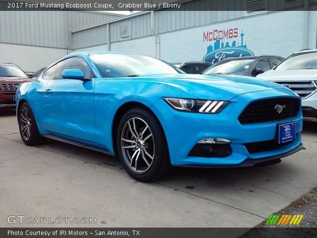 2017 Ford Mustang Ecoboost Coupe in Grabber Blue