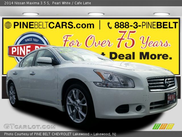 2014 Nissan Maxima 3.5 S in Pearl White