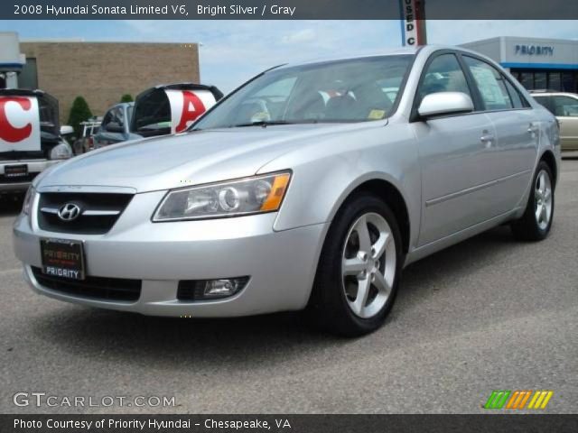 2008 Hyundai Sonata Limited V6 in Bright Silver