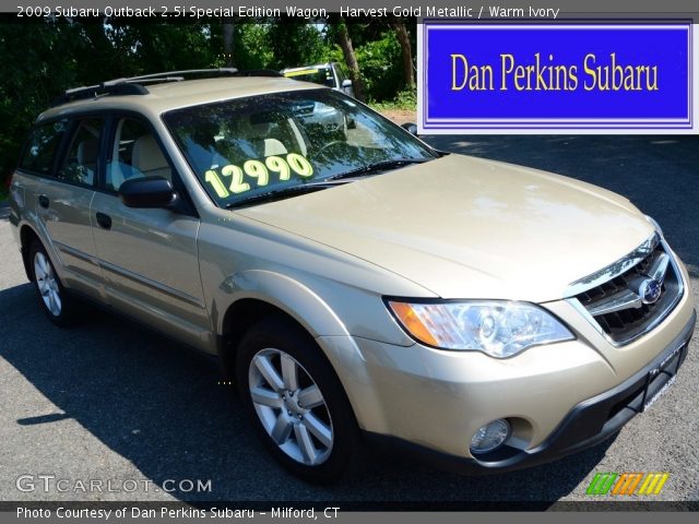 2009 Subaru Outback 2.5i Special Edition Wagon in Harvest Gold Metallic