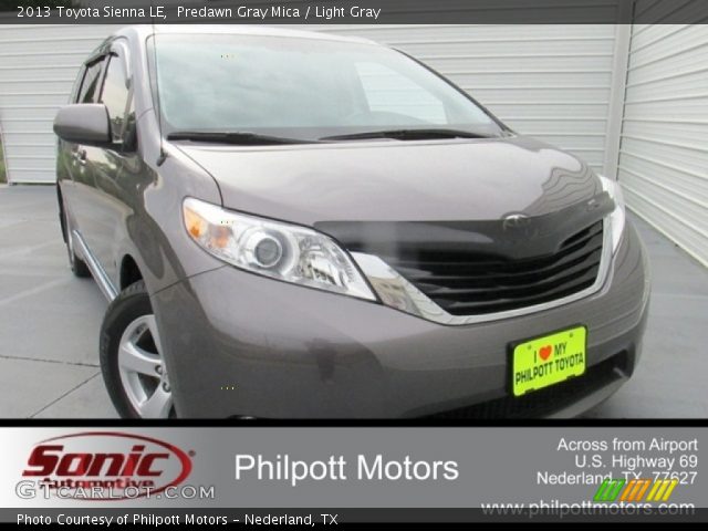 2013 Toyota Sienna LE in Predawn Gray Mica