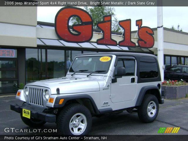 2006 Jeep Wrangler Sport 4x4 Right Hand Drive in Bright Silver Metallic