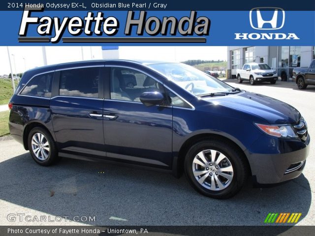 2014 Honda Odyssey EX-L in Obsidian Blue Pearl