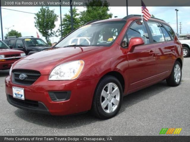 2008 Kia Rondo LX V6 in Volcanic Red