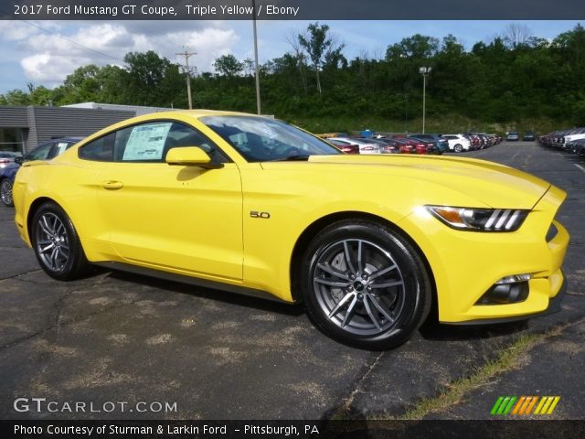 2017 Ford Mustang GT Coupe in Triple Yellow