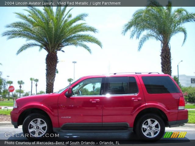 2004 Lincoln Aviator Luxury in Vivid Red Metallic