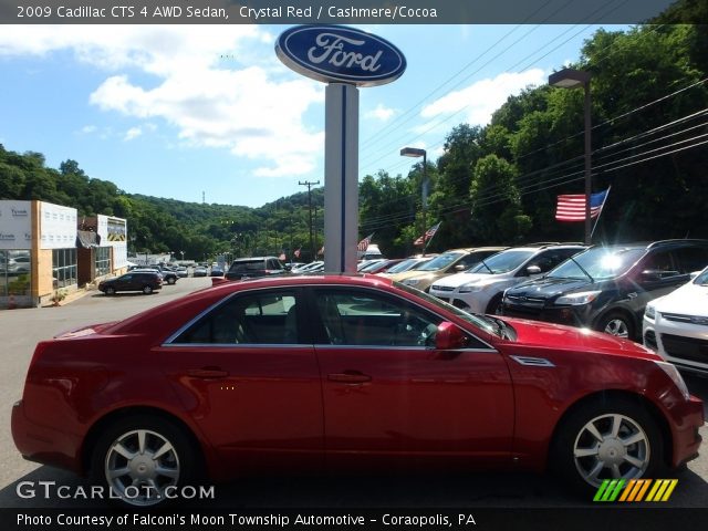 2009 Cadillac CTS 4 AWD Sedan in Crystal Red