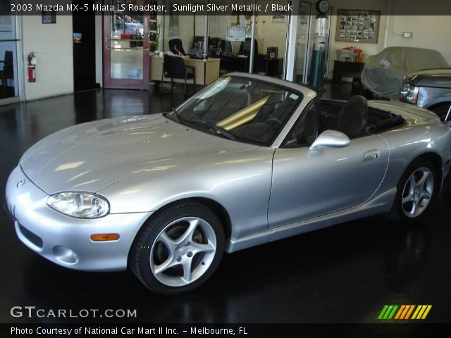 2003 Mazda MX-5 Miata LS Roadster in Sunlight Silver Metallic