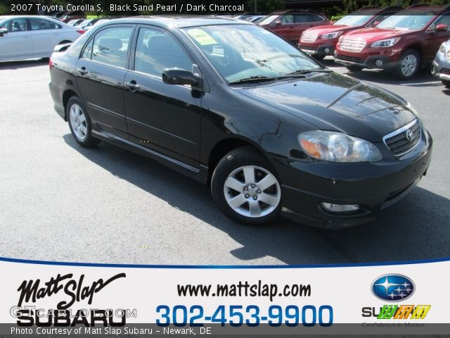 2007 Toyota Corolla S in Black Sand Pearl