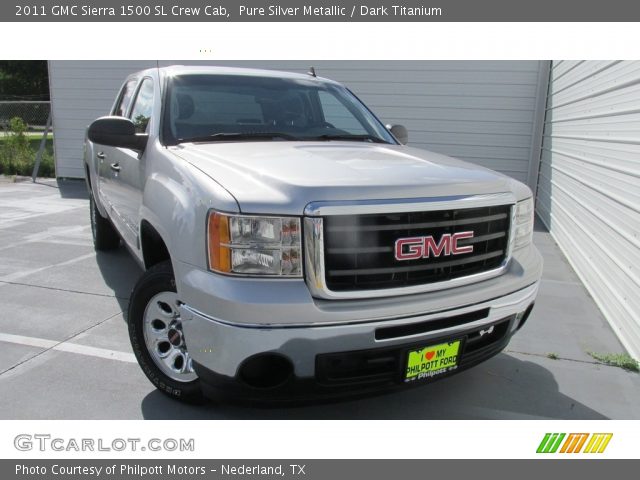 2011 GMC Sierra 1500 SL Crew Cab in Pure Silver Metallic